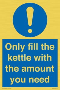 Only fill the kettle with the amount you need